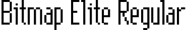 Bitmap Elite Regular Bitmap Elite Regular.ttf
