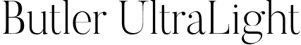 Butler UltraLight Butler_Ultra_Light.otf