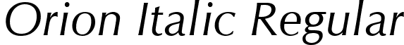 Orion Italic Regular Orion_Italic.ttf