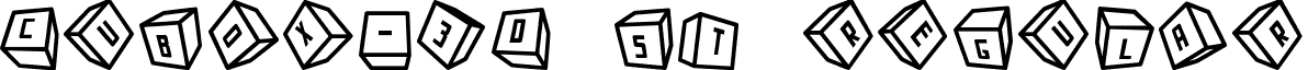 Cubox-3D ST Regular Cubox-3D_ST.ttf