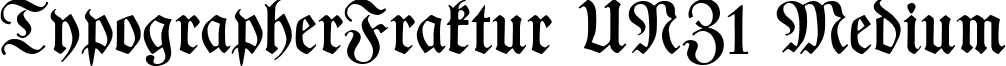 TypographerFraktur UNZ1 Medium TypographerFraktur-Medium UNZ1.ttf