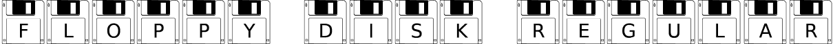 Floppy Disk Regular FloppyDisk.otf