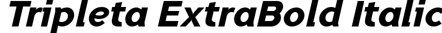 Tripleta ExtraBold Italic Tripleta-ExtraBold-italic-Demo-FFP.ttf