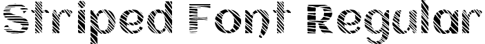 Striped Font Regular Striped Font.ttf
