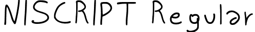 NISCRIPT Regular niscript_font.ttf