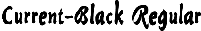 Current-Black Regular Current-Black.ttf
