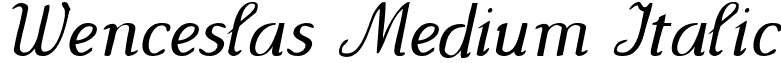 Wenceslas Medium Italic Wenceslas-Oblique.ttf