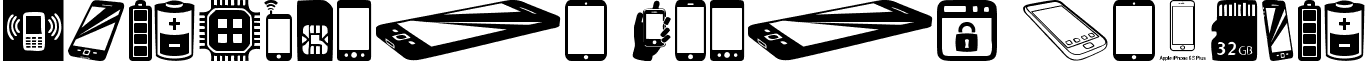 Smartphone Icons Regular Smartphone Icons.ttf