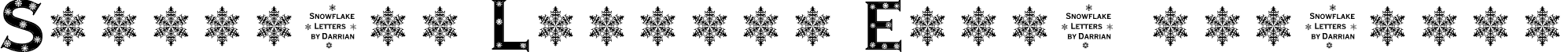 Snowflake Letters Extra-expanded Snowflake Letters.ttf