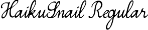 HaikuSnail Regular Simplesnails ver 4.0.ttf