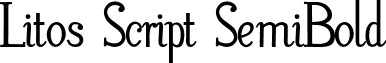 Litos Script SemiBold Litos Script BOLD.otf
