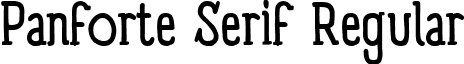 Panforte Serif Regular PanforteSerifTrial.ttf