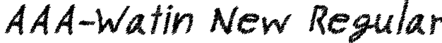 AAA-Watin New Regular CRU-pokawin-Alize pencil-Italic.ttf