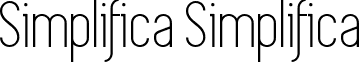 Simplifica Simplifica SIMPLIFICA Typeface.ttf