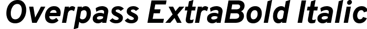 Overpass ExtraBold Italic Overpass-ExtraBoldItalic.ttf
