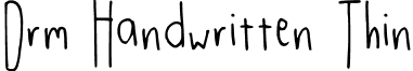 Drm Handwritten Thin DrmHandwrittenThin-Regular.ttf