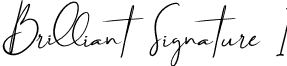 Brilliant Signature 1 Brilliant_signature_1_slant.otf