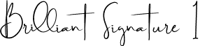 Brilliant Signature 1 Brilliant signature  regular.otf