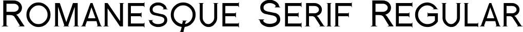 Romanesque Serif Regular romanesque-serif.regular.ttf