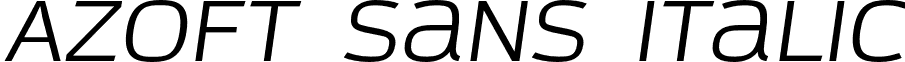 Azoft Sans Italic azoft-sans.italic.otf
