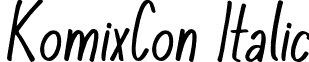 KomixCon Italic komixcon.italic.otf