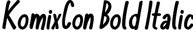 KomixCon Bold Italic komixcon.bold-italic.otf