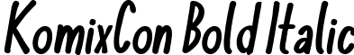 KomixCon Bold Italic komixcon.bold-italic.ttf