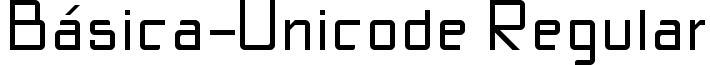 Básica-Unicode Regular bsicaunicode.ttf