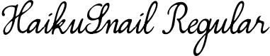 HaikuSnail Regular Simplesnails version 3.ttf