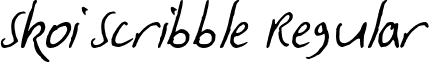 Skoi Scribble Regular Skoi Scribble Italics.ttf