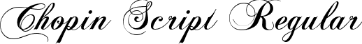 Chopin Script Regular chopinscript.ttf