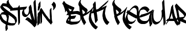 Stylin' BRK Regular Stylin___BRK_Font_by_beraka.ttf