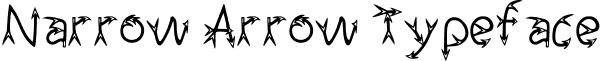 Narrow Arrow Typeface narrow-arrow-typeface.regular.ttf
