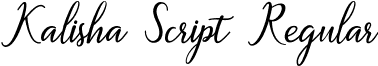Kalisha Script Regular KalishaScript.ttf