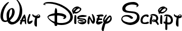 Walt Disney Script wds052801.ttf