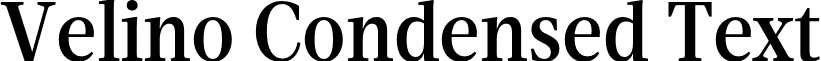 Velino Condensed Text VelinoCondensedText-Medium.otf