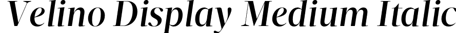 Velino Display Medium Italic VelinoDisplay-MediumItalic.otf