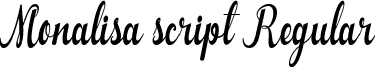 Monalisa script Regular Monalisa script.ttf