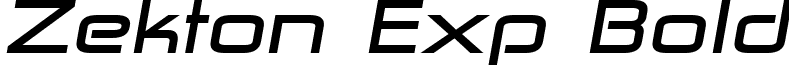 Zekton Exp Bold Zekton Extended Bold Italic.ttf