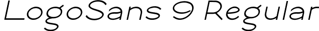 LogoSans 9 Regular Logo Sans Demi Bold Italic.ttf