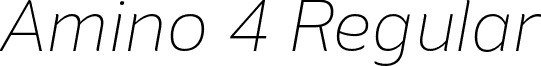 Amino 4 Regular Amino ExtraLight Italic.otf