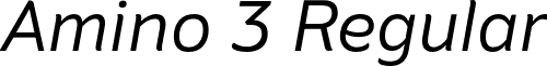 Amino 3 Regular Amino Italic.otf