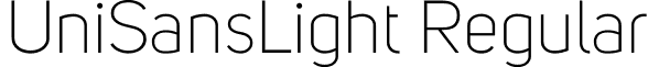 UniSansLight Regular Uni Sans Light.ttf
