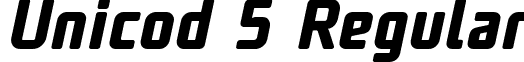 Unicod 5 Regular UNicod Sans Bold Italic.ttf