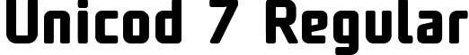Unicod 7 Regular UNicod Sans Bold.ttf
