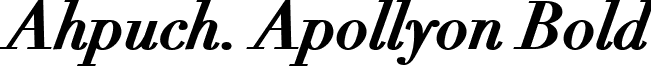 Ahpuch. Apollyon Bold Bold Italic.ttf