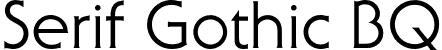 Serif Gothic BQ SerifGothicBQ-Regular.otf