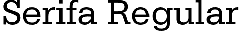 Serifa Regular SerifaBT-Roman.otf