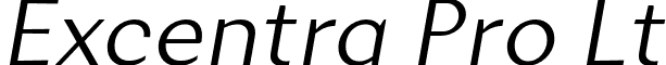 Excentra Pro Lt Mint Type - Excentra Pro Light Italic.otf
