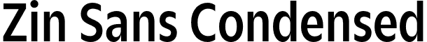 Zin Sans Condensed CarnokyType - Zin Sans Condensed Demo.otf